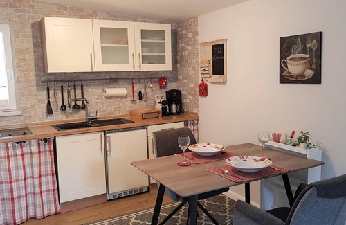 Timmendorfer Strand Apartment | Ferienhaus Sonnenrose Loffhagen, Garten Apartment