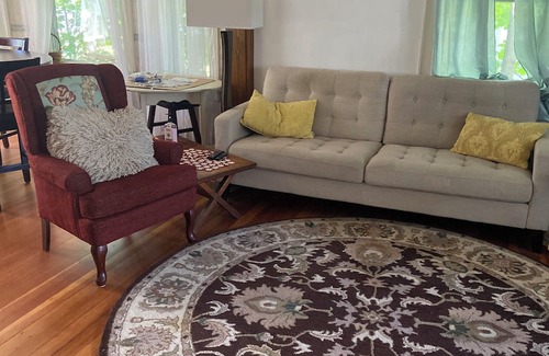 North Andover Bed & Breakfast | Comfortable room in house with shared bath , use of common area, porch , pool.