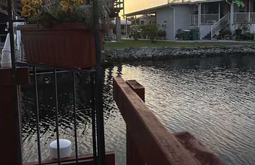 Punta Gorda House | Punta Gorda Mobil home w/enclosed lanai Steps from pool/club house. Dog friendly