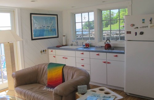 Camden House | Waterfront Enclave with Private Sand Beach and Two Homes in Rockport, Maine