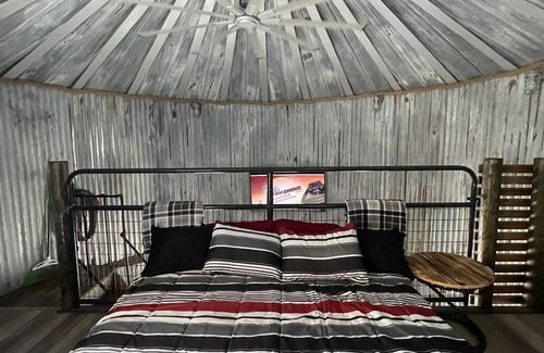 Elkins Cabin | Grain bin turned into tiny home. Bin there, Done that!