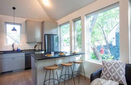 North Loop House | Stylish 3 story house. 3 patios. Central Austin.
