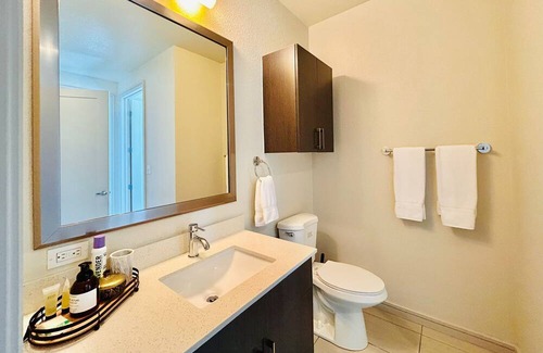 Civic District Apartment | Heart of Austin 2BR: Pool, Gym, & Amazing Views!