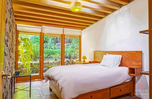 Valle de Bravo House | Magical Stone Home on 20-acre Ranch, Amazing Views, Patio w/BBQ & Dining Table