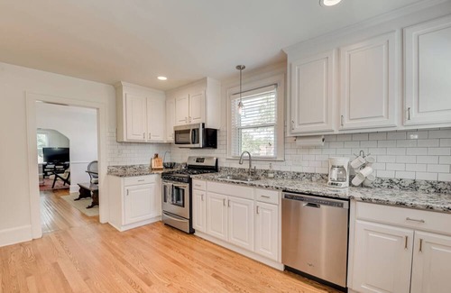 West Columbia House | Charming Vintage Bungalow Near USC & Downtown with Big Fenced In Backyard