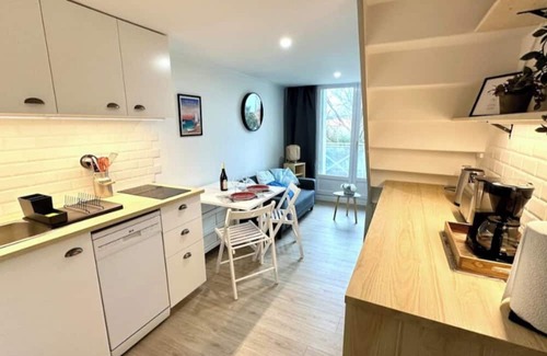 Saint-Hilaire-de-Riez Apartment | New cocooning studio/beach, private parking + Wi-Fi