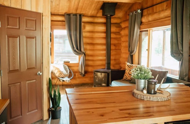 Off-Grid Wilderness Cabin 2 with Mountain Views, Sauna, Canoes & Fishing