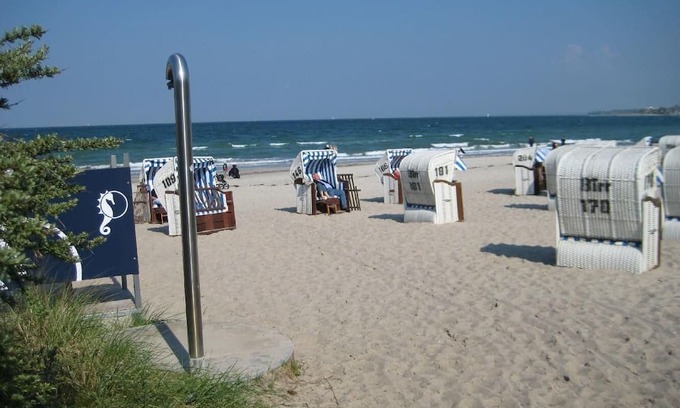 Timmendorfer Strand Apartment | Ferienhaus Sonnenrose Loffhagen, Garten Apartment