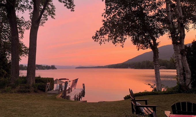 Cleverdale House | Lake George family retreat in prime location with private dock and swim area