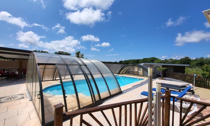 Benesse-Maremne House | "villa Picacy" Piscine Avec Abri Coulissant Pétanque, au Calme 10 min des Plages