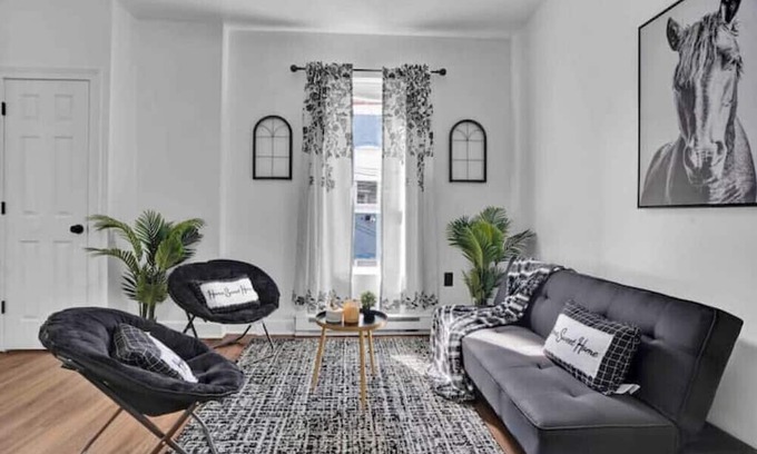 St. Paul's Park Apartment | 2nd flr Paradise downtown Allentown! Secured parking lot
