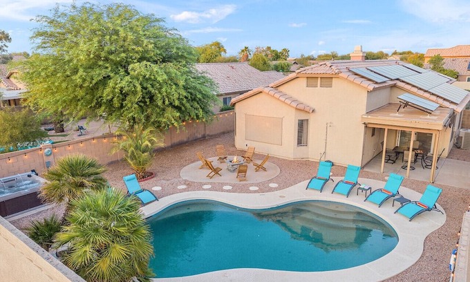 Casa Grande Villa | Reset Rally Pool Hot Tub Firepit