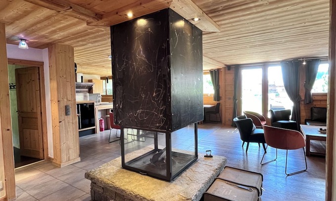 Les Gets Apartment | Chalet Virolet, Spa and fireplace, ideal for a family holiday in the mountains