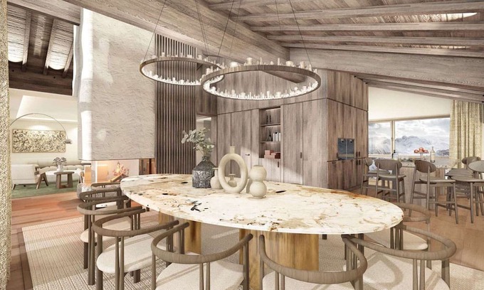 Courchevel Apartment | Luxury penthouse in Courchevel with ski-in and wellness area